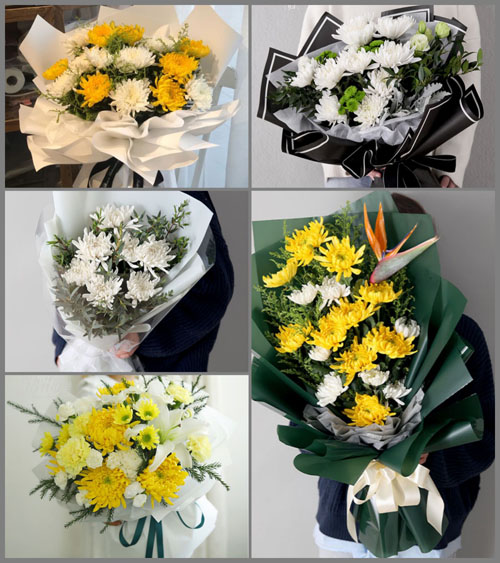 四川达州大竹县蒲包乡白事花束代送